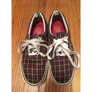 RARE flannel print vans